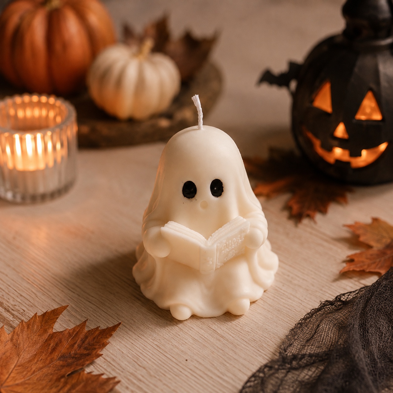 Halloween Geist Kerze