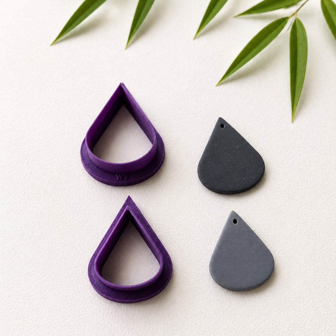 Polymer Clay Cutter -Tropfen Set-