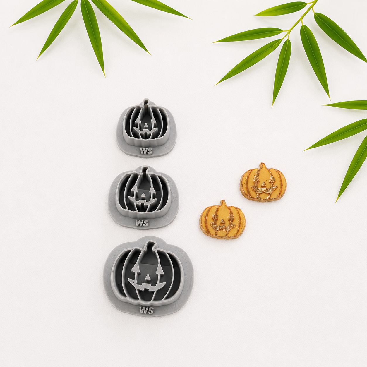 Polymer Clay Cutter -Kürbis mit Gesicht-