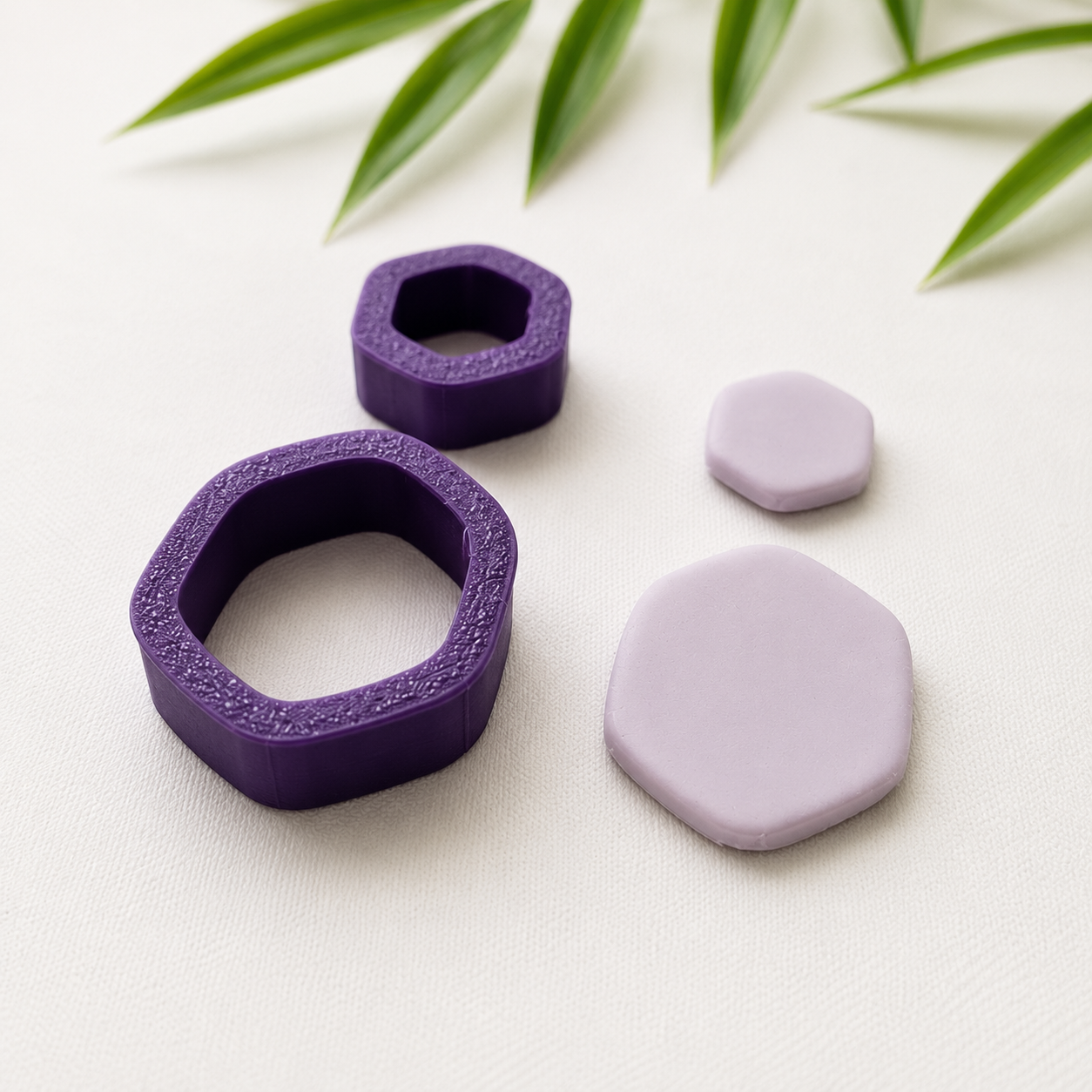 Polymer Clay Cutter -organisch Hexagon-