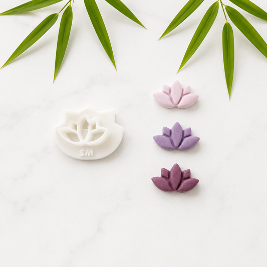 Polymer Clay Cutter -kleiner Lotus-