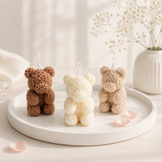vegane Sojakerze Standkerze Duftkerze Teddy