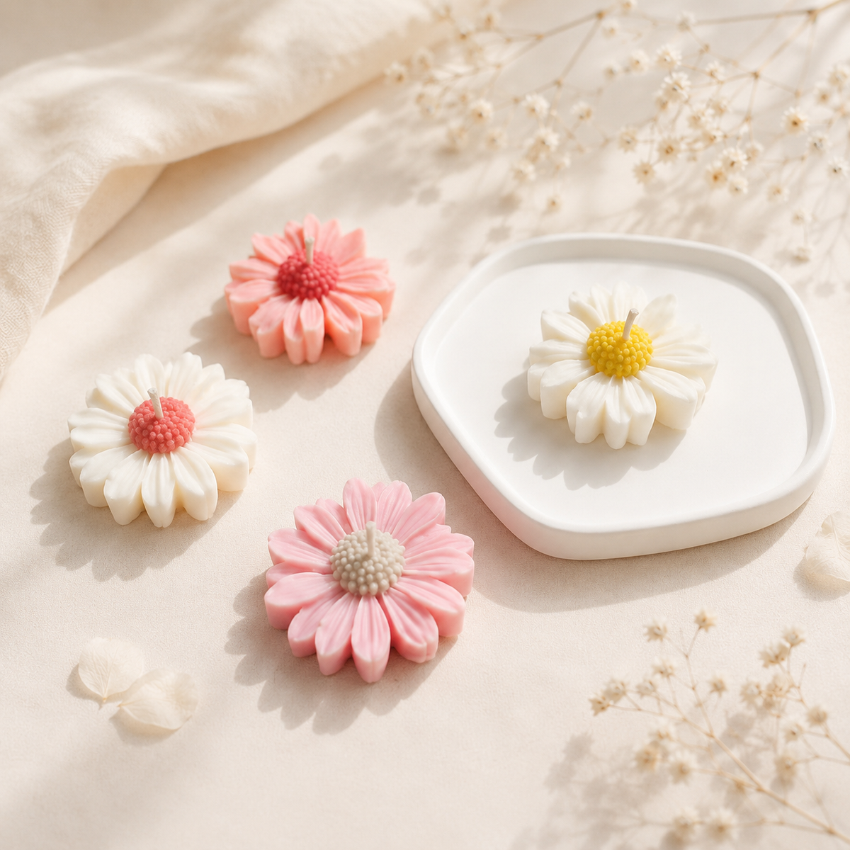 kleine Margerite Duftkerze