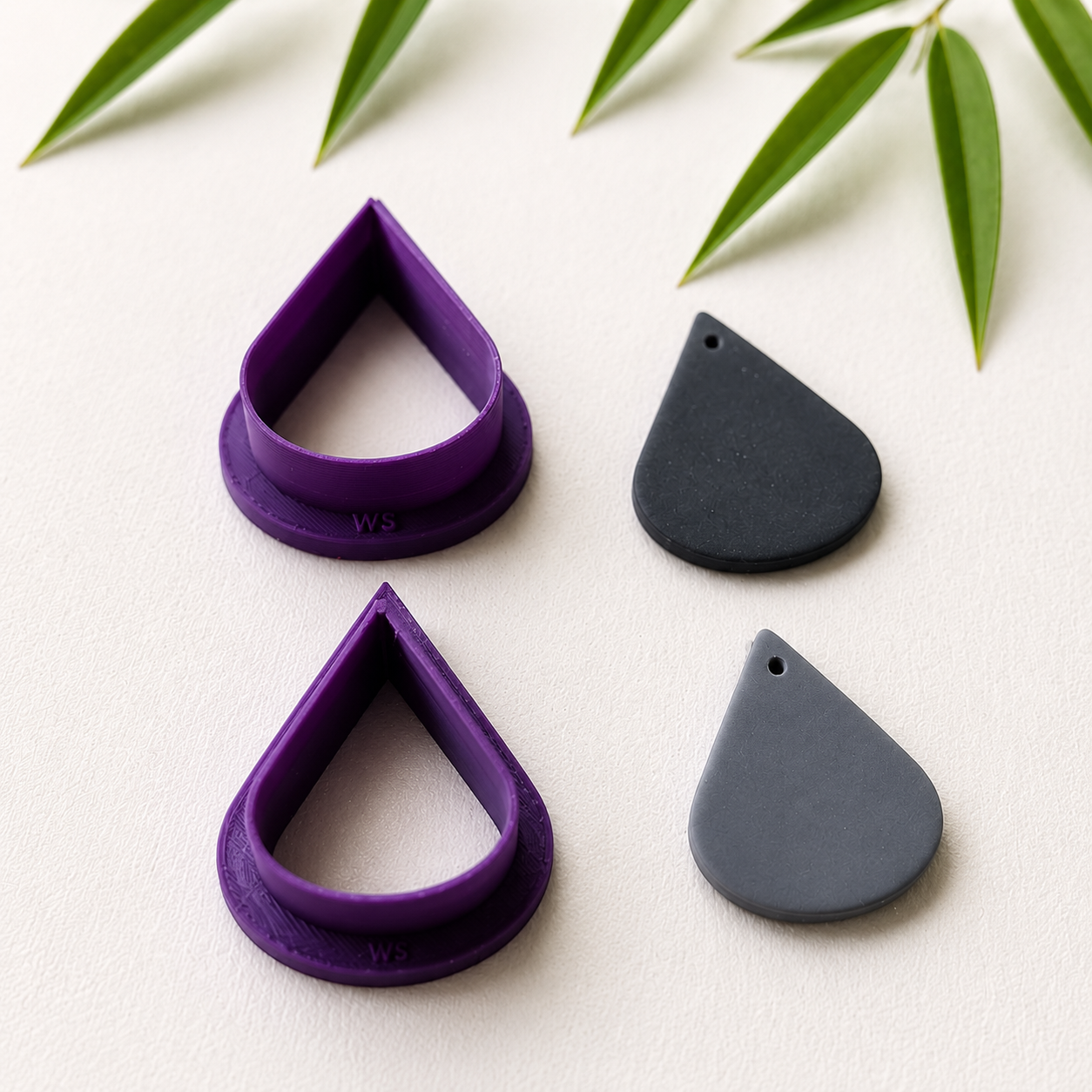 Polymer Clay Cutter -Tropfen Set-