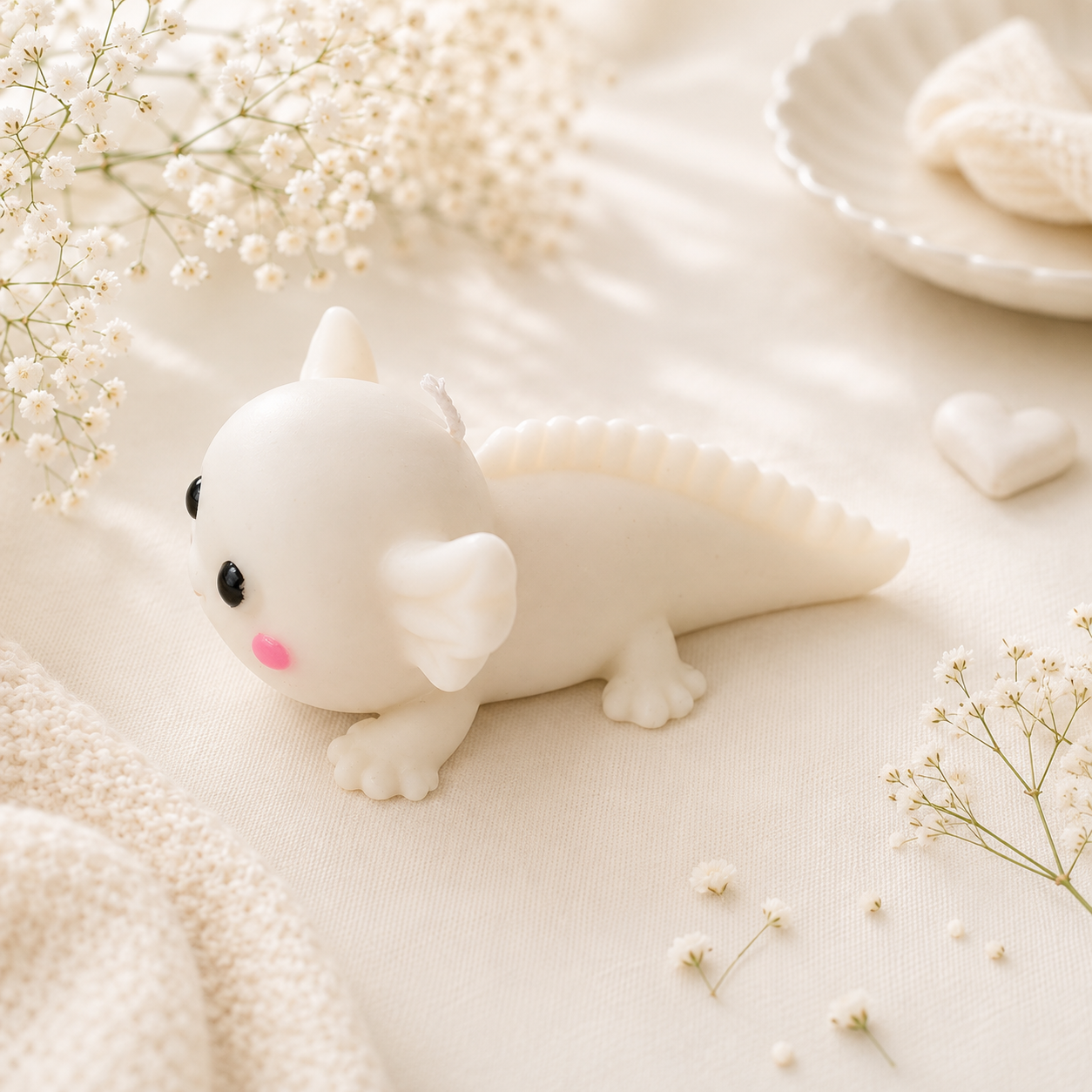 Axolotl Kerze
