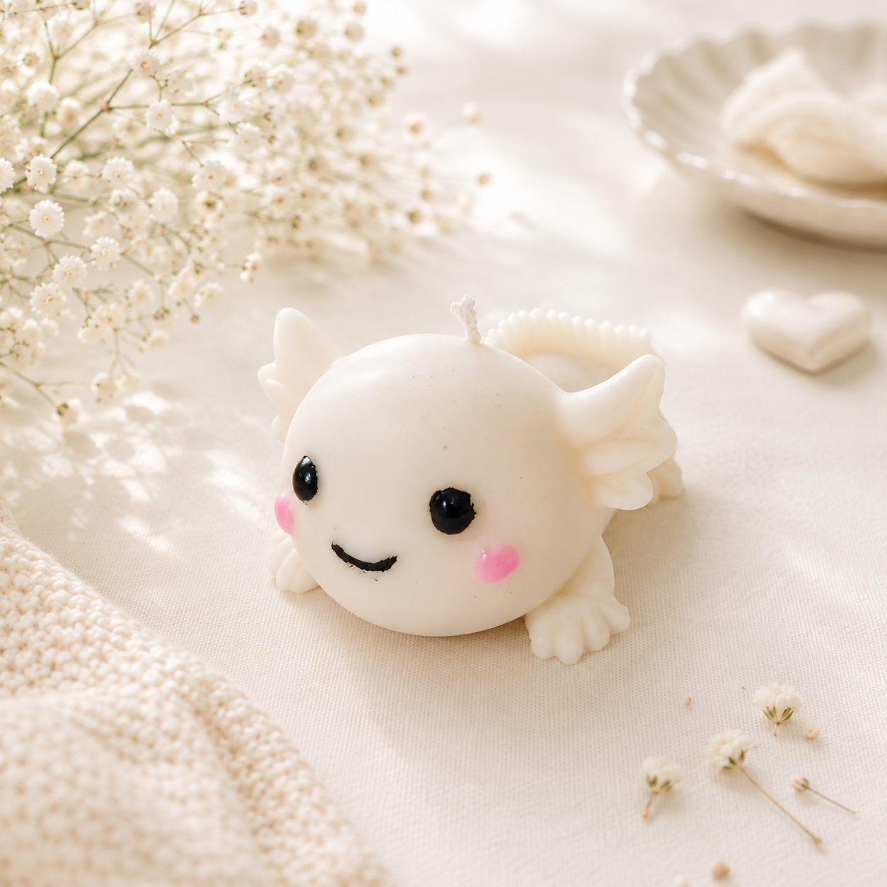 Axolotl Kerze
