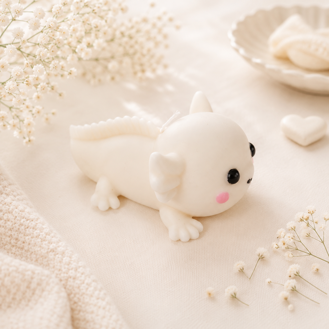 Axolotl Kerze