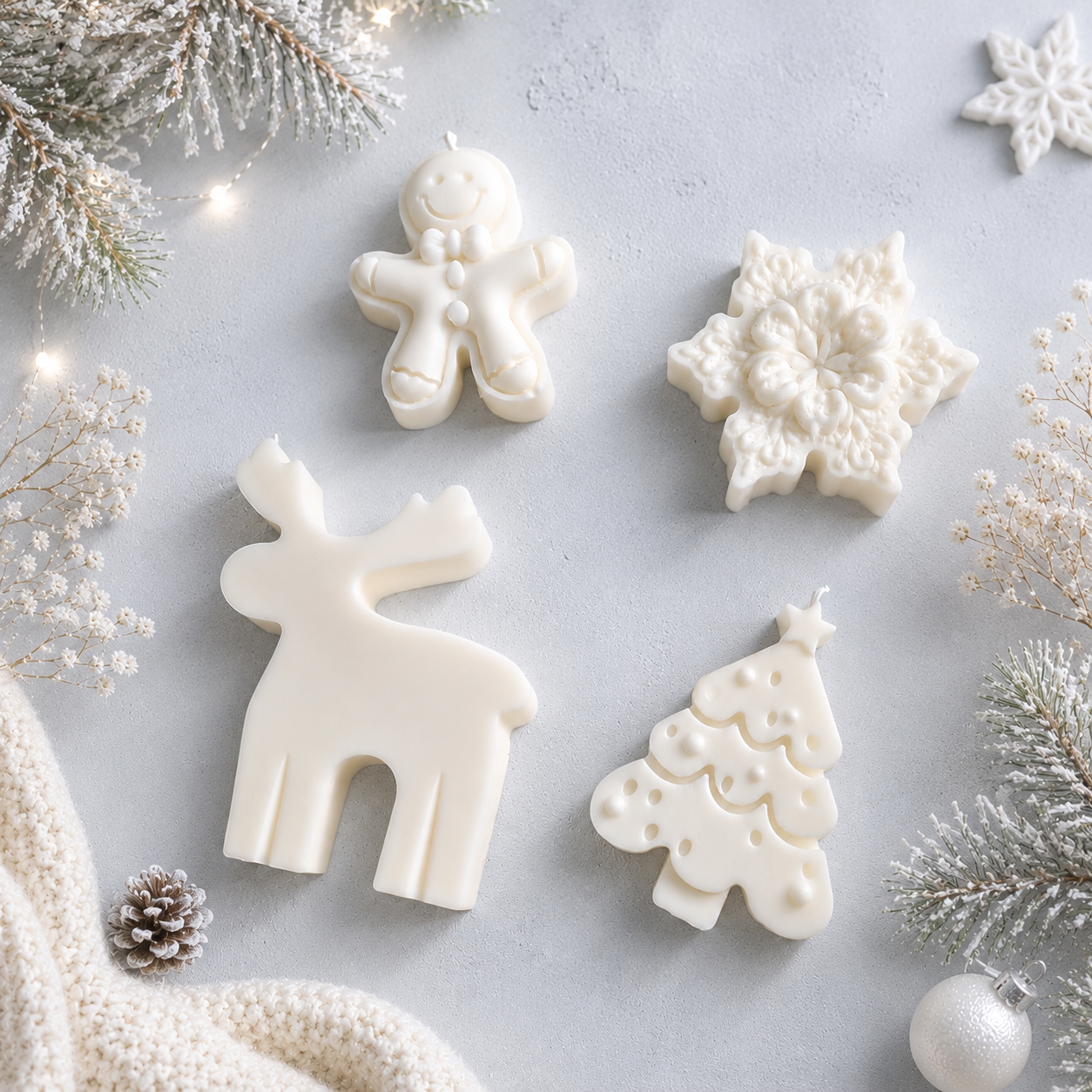 Geschenkbox Winter Kerzen II