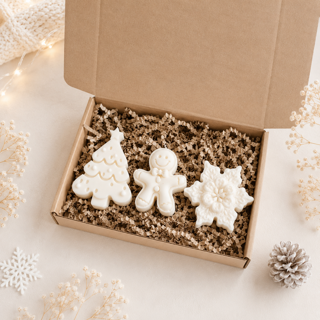 Geschenkbox Winter Kerzen II