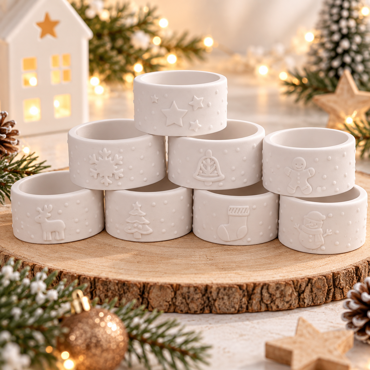 weihnachtliche Teelichthalter