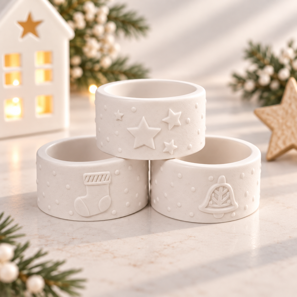 weihnachtliche Teelichthalter