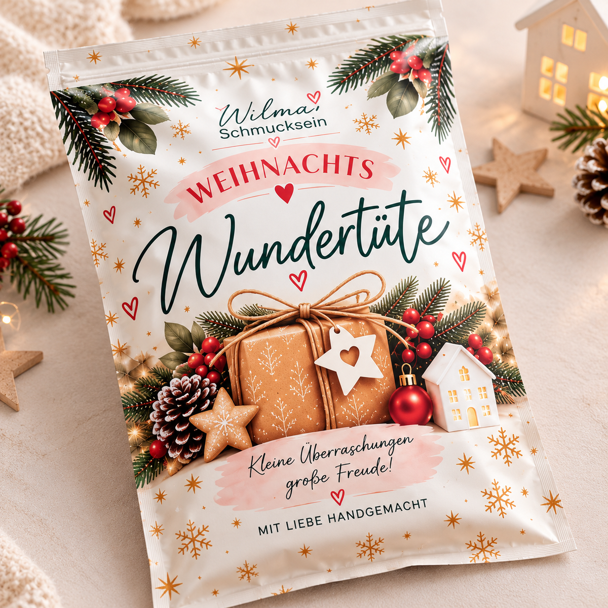 Weihnachts-Wundertüte – 4 liebevolle Handmade-Überraschungen