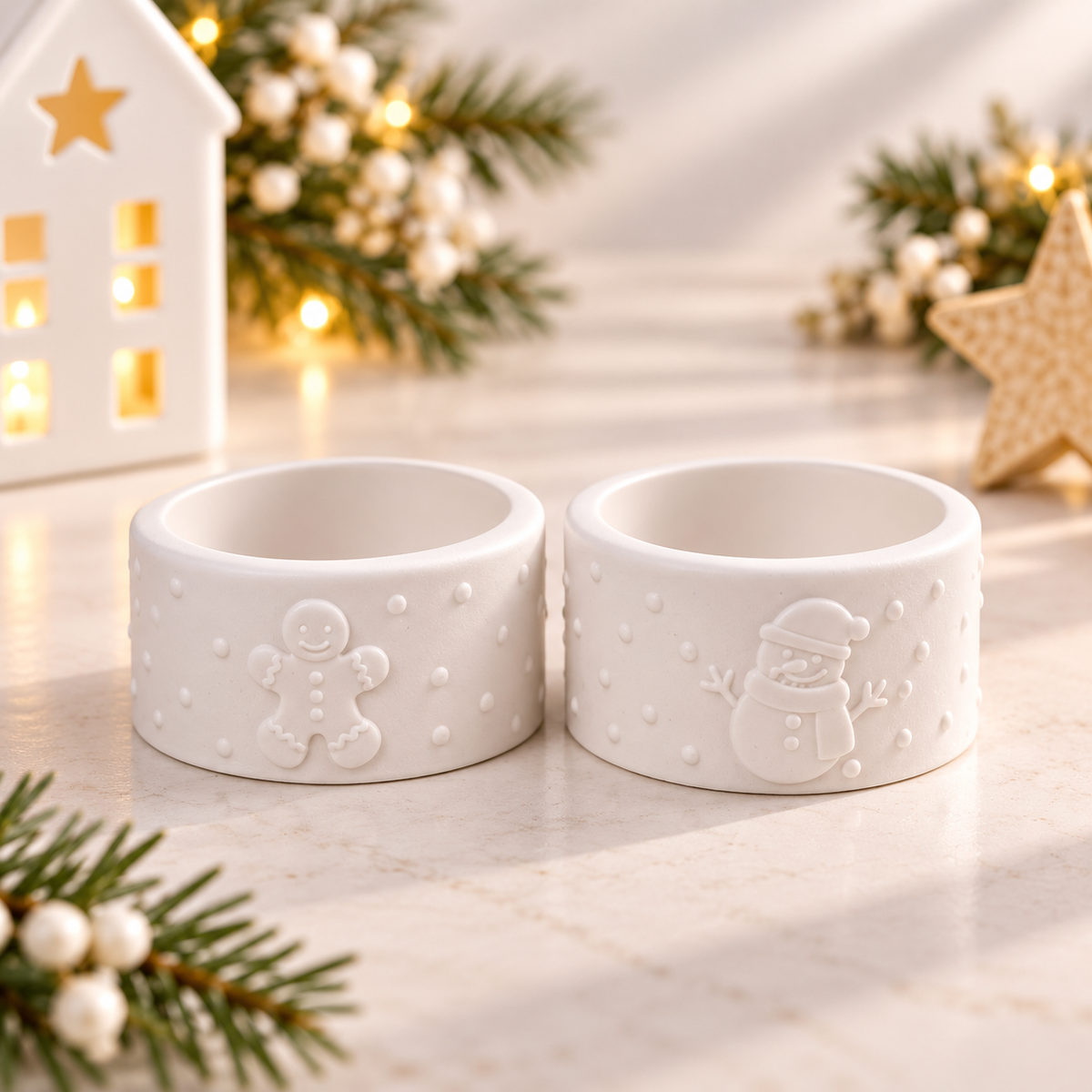 weihnachtliche Teelichthalter