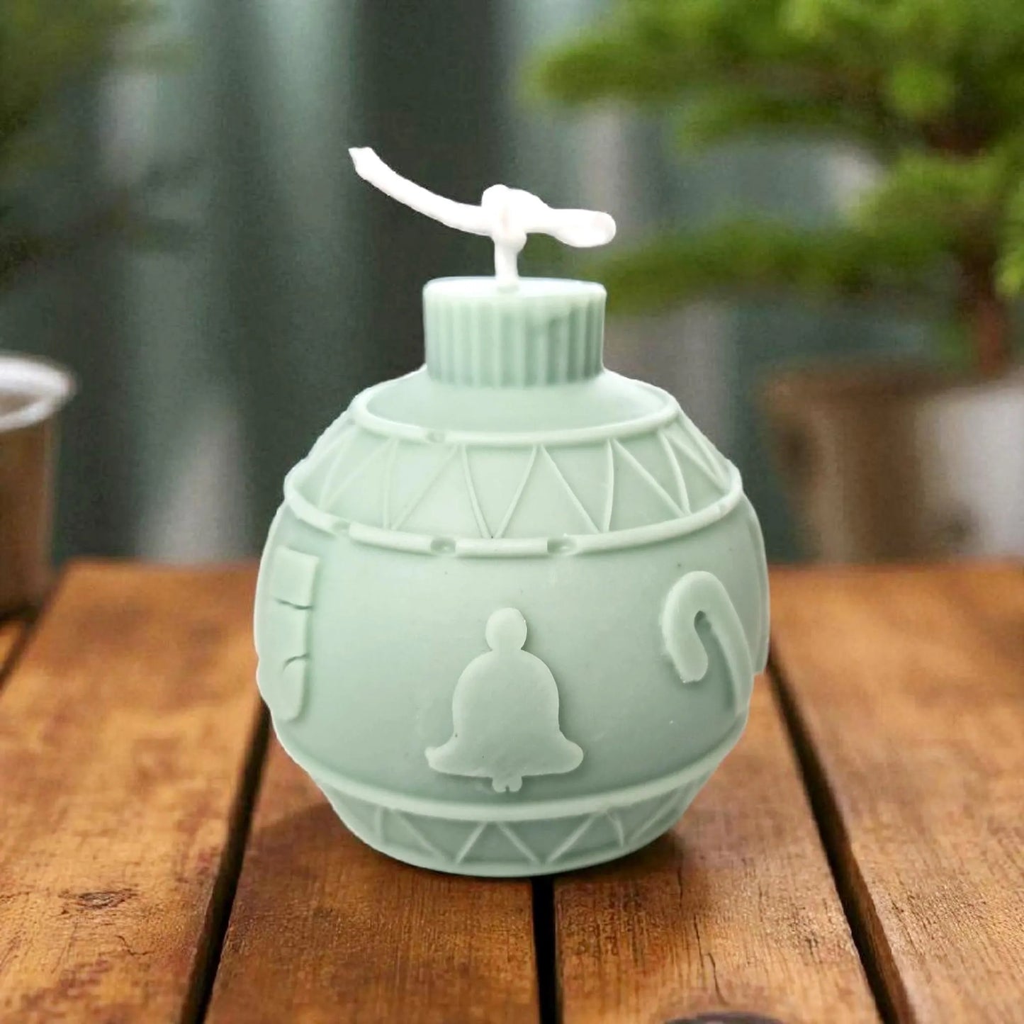 Adventskerze Weihnachtskugel