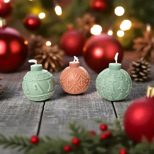 Adventskerze Weihnachtskugel